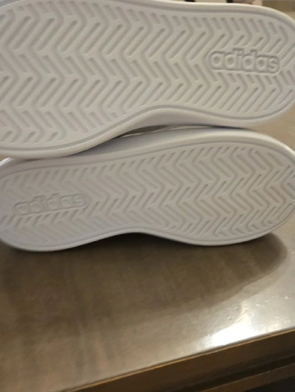 adidas Kids White Grand Court 3.0 EL Sneakers with Hook-and-Loop Strap